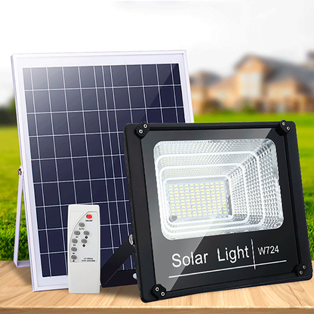 Foco led con plaza solar y sensor de movimiento 400w