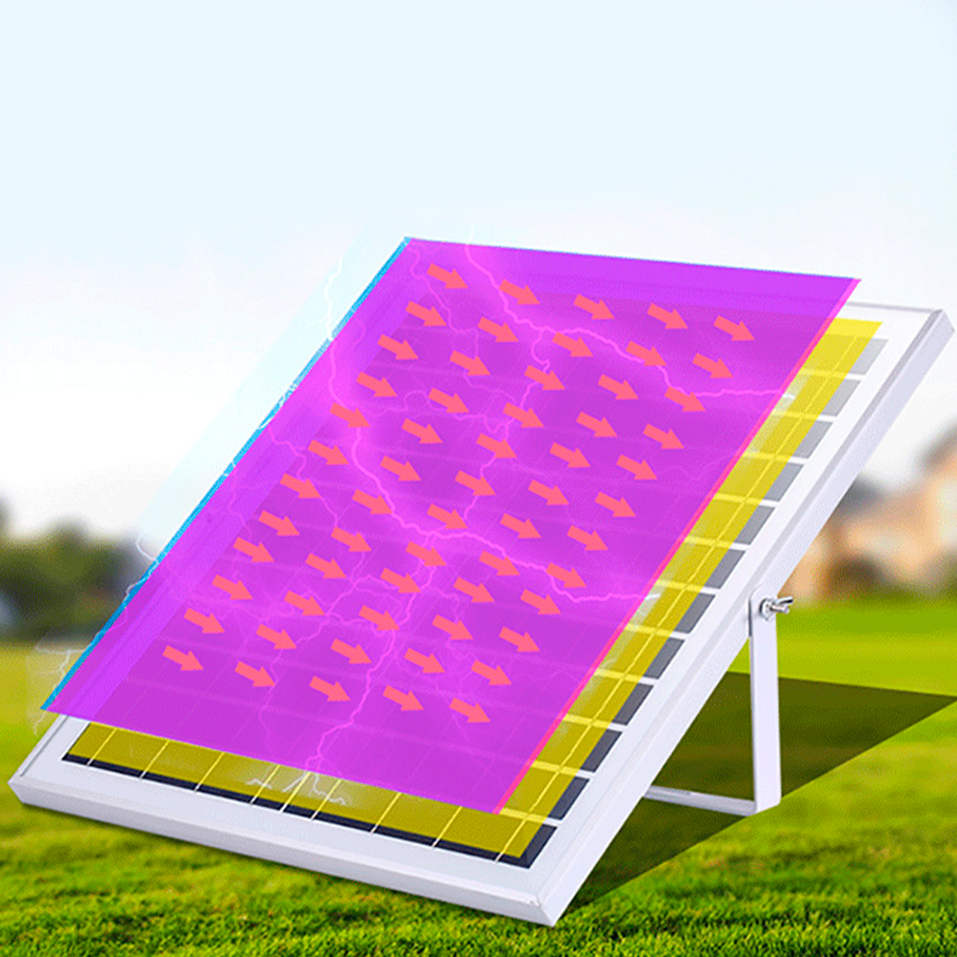 Foco led con plaza solar y sensor de movimiento 600w