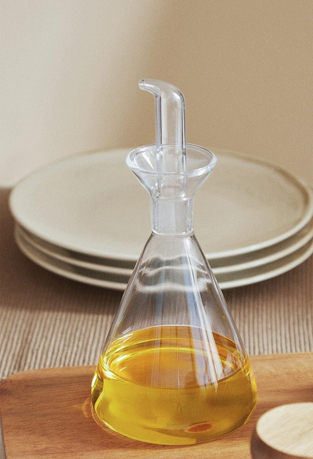 D'CASA | Aceitera antigoteo cristal 500 cc en caja, 500ml