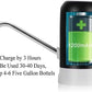 Dispensador de agua para garrafas eléctrico con USB y adaptador universal incluido para botellas y garrafas de 5 a 8 litros